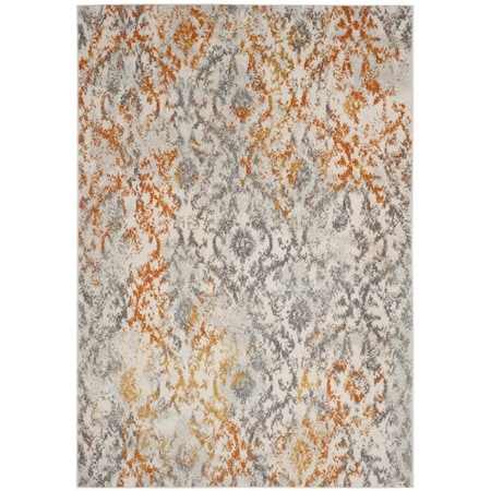Safavieh Madison Medium Rectangle Area Rug Cream & Orange - 6 ft. - 7 in. x 9 ft. - 2 in. MAD608K-6